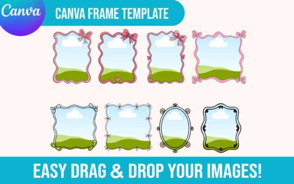 Download Whimsical Border Canva Frame Template - Premium Resources