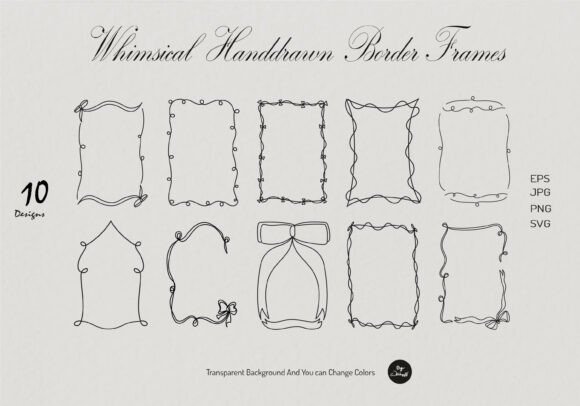 Download Whimsical Handdrawn Border and Frames V2 - Premium Bundle