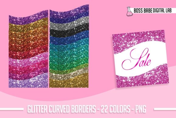 Download Glitter Curved Border Clipart - Premium Resources