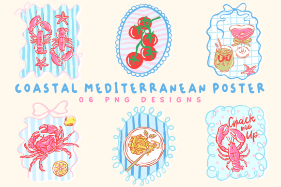 Download Coastal Mediterranean Poster PNG Bundle - Poster Collection